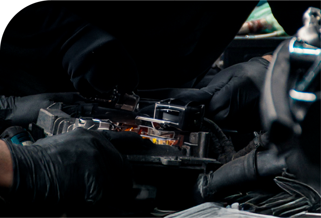 Motor con luces
